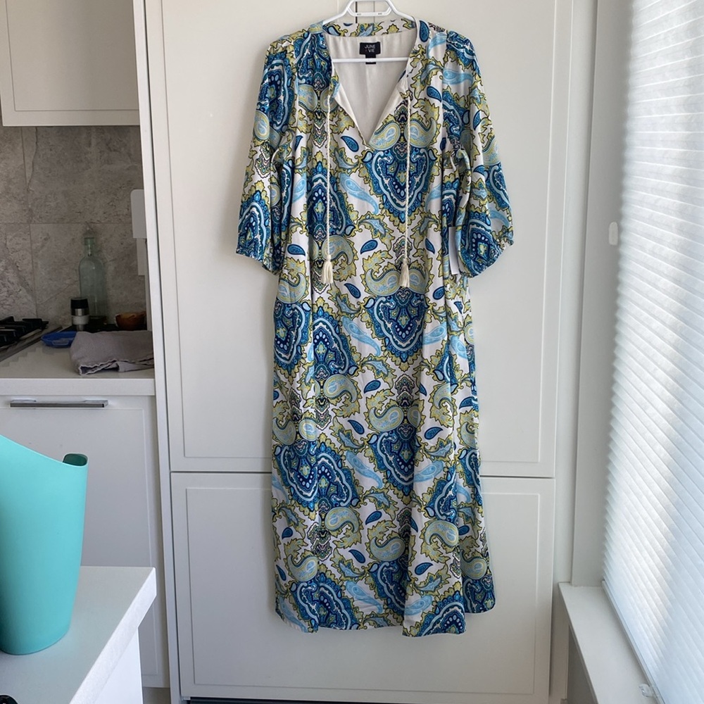 June +Vie Halcion Boho Maxi Dress 14/16